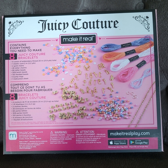 ✨️HP✨️ Juicy🍊 Couture Make It Real Love Letters DIY Bracelet Kit - NIB - Picture 10 of 16